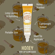 Ruby Kisses Broadway Vita-Lip Clear Lip Gloss (7 Pack) Ultra-Hydrating & Soothing Formula with Vitamins, High-Shine Non-St...