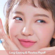 I'M MEME Blusher Palette - Afternoon Tea_Fruit FLavor | Soft Pink, Peach, Lavender, 3 Shades Palette, Matte Powder, Face &...