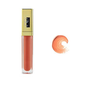 Gerard Cosmetics Color Your Smile Lip Gloss Salmon, Super Pigmented Peach Lip Gloss with LED Light and Mirror, Shiny Finis...