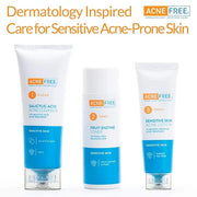 Acne Free 3-Step Acne Treatment Kit with Salicylic Acid Face Wash, Alcohol-Free Toner, & Benzoyl Peroxide Lotion for Sensi...