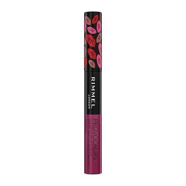 Rimmel London Provocalips 16hr Kiss-Proof Lip Color - Two-Step Liquid Lipstick to Lock in Color and Shine - 230 Kiss Fatal...
