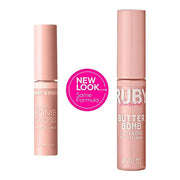 Ruby Kisses Lip Gloss Butter Bomb Gloss Non-Sticky Lip Gloss Vitamin E Natural Nude Lip Makeup - 7.8mL (0.26 US fl.oz) (Fa...