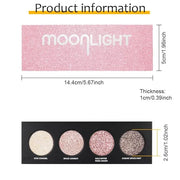 4 Colors Highlight Pink-Purple Eyeshadow Palette, SHANY Cosmetics