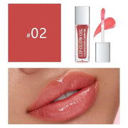 Hydrating Lip Glow Oil, Plumping Lip Gloss Transparent Lip Oil Tinted for Lip Care and Dry Lips, Non Sticky, Shiny and Moi...