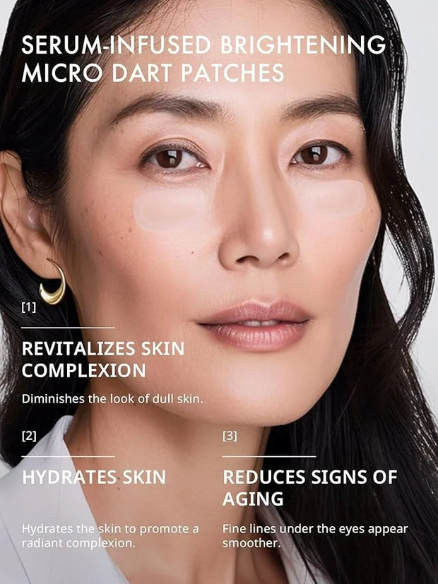 depology Serum-Infused Micro Dart Patches | 4 Pairs Eye Mask | Under Eye Patches for Wrinkles | Fine Lines | Hydrating Eye...