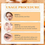 2PCS Eye Bags,Eye Balm Stick Wrinkles,Hydrating for Dark Circle,For Puffiness and Bags Reduces Fine Lines - Product Image
