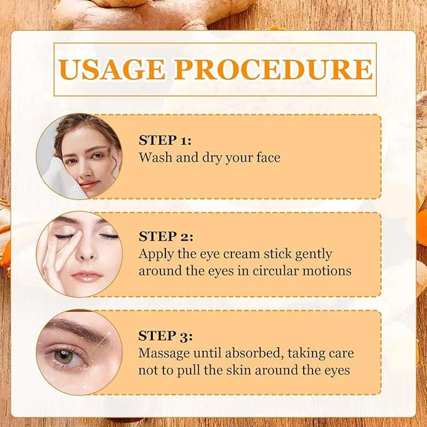 2PCS Eye Bags,Eye Balm Stick Wrinkles,Hydrating for Dark Circle,For Puffiness and Bags Reduces Fine Lines - Product Image