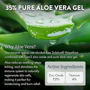 Aloe Up Kids Broad Spectrum Mineral Sunscreen Spray SPF 50 - Alcohol-Free Face and Body Sun Protector for Sensitive Skin -...