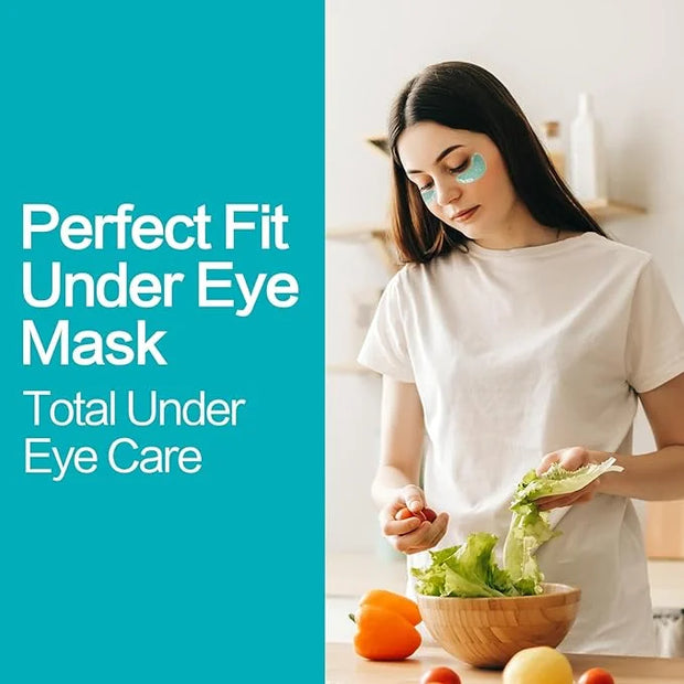 TUNBOT Under Eye Patches - 24 Pairs Natural Plant Extracts Eye Mask for Reduces Puffiness and Dark Circles Facial Anti-Agi...