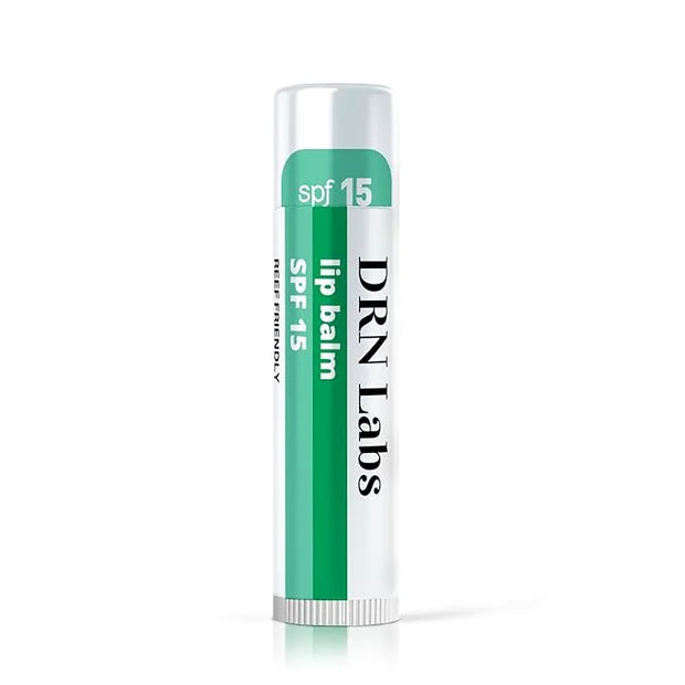 SPF 15 Mineral Sunscreen Lip Balm - Vegan and Cruelty Free Broad Spectrum UVA/UVB Lip Care - lemon and mint scent - for Hy...
