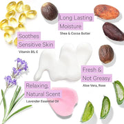Tree to Tub Shea Butter Hand Cream for Dry Cracked Hands - Moisturizing Sensitive Skin Hand Lotion for Women & Men, Non-Gr...
