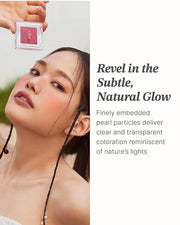 Glint Baked Blush (Strawberry Smoke, 0.08oz) - Long-Lasting, All-Day Face Blush Powder for a Natural Look. Korean Skin Car...