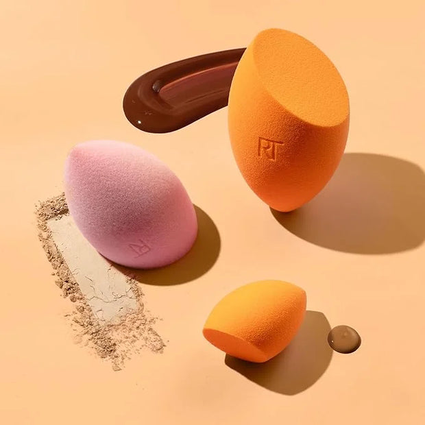 Real Techniques Ultimate Makeup Sponge Trio, Makeup Blending Sponges, For Liquid, Cream, & Powder Products, Powder & Found...