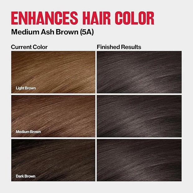 Revlon ColorSilk Tone + Gloss + Care Demi Permanent Hair Color, Dye Kit with Leave-In Scalp and Haircare Serum, 2x Shinier...