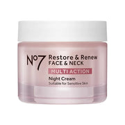No7 Restore & Renew Multi Action Face & Neck Cream - Nighttime Collagen Peptide Facial Moisturizer - Anti Aging Face Cream...