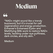 Under Eye Gel for Men, Caffeine Eye Cream, Peptides, RejuveNAD, Instant Tightening, Brightening, Depuffing for Under Eye B...