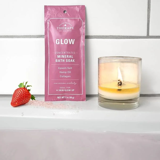 Village Naturals Therapy Glow Concentrated Mineral Bath Soak, Moroccan Melody Scent, 2 oz, Pack of 12 - Product Image
