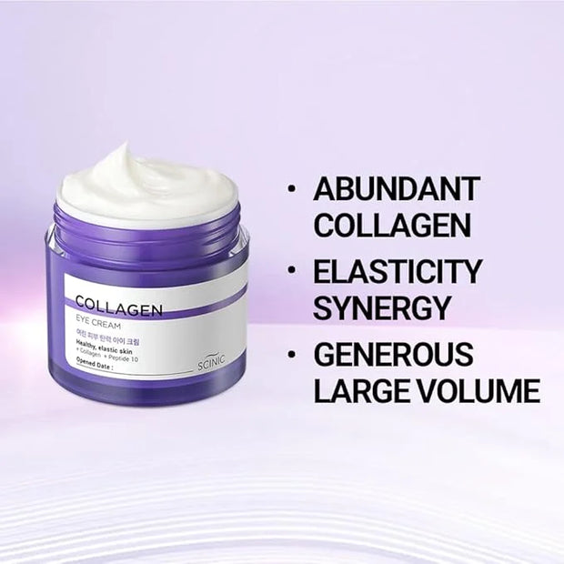 SCINIC Collagen Eye Cream 2.7 fl oz (80ml) | Contains70% Marine Collagen Extract | Peptide Strengthens Skin Elasticity | D...