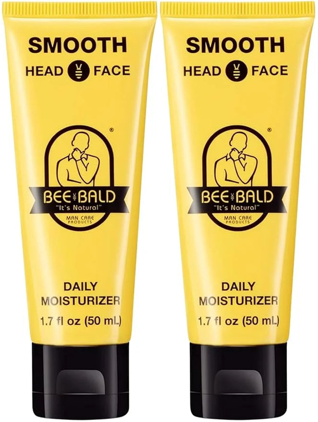 Bee Bald SMOOTH Daily Moisturizer Hydrates & Tones Away Fine Lines, Wrinkles and Dry Patches; Helps Control Oil & Shine to...
