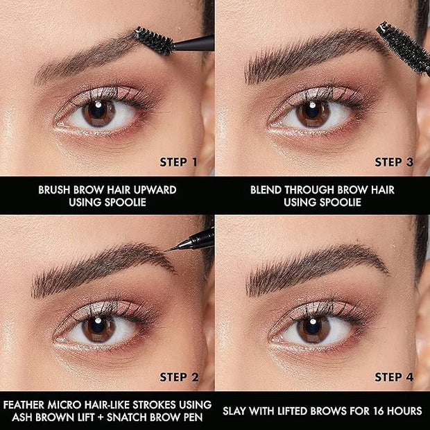 NYX PROFESSIONAL MAKEUP Lift & Snatch Eyebrow Tint Pen, Ash Brown (Pack Of 2) - Product Image