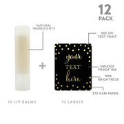 Andaz Press Personalized Lip Balm Party Black,