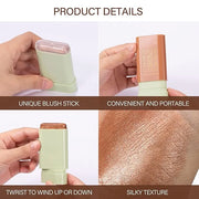 Cream Bronzer Stick,Contour Stick Facial Contouring Stick,Long Lasting Highlighter Waterproof Highlight Makeup,Buildable S...