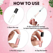 Jinei 150 Pcs Clear Empty Lip Balm Bottles 1.2ml Mini Lip Gloss Tubes, Refillable Containers Transparent Plastic Clear Lip...