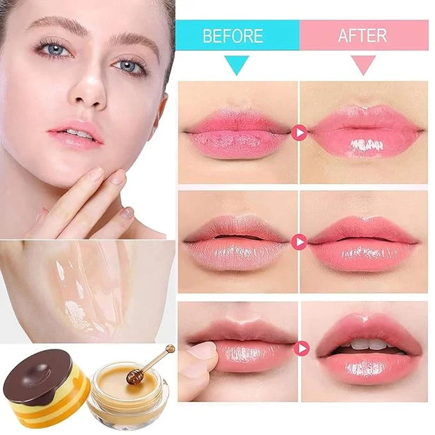 Bee Lip Balm Honey Pot, Honey Exfoliator