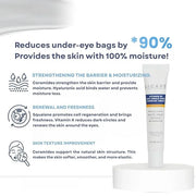 Eye Cream with Vitamin K2 - Moisturising Eye Care Against Dark Circles & Bags - Anti-Wrinkle & Firming Effect - 15 ml - Pr...