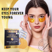 32 Pairs 24K Gold Under Eye Patches with 4 pieces of Lip Mask, Anti-Aging Eye Mask, Under Eye Mask Dark Circles and Puffin...