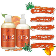 Shea Moisture Mango & Carrot Kids, Extra-Nourishing, Shampoo (8 Oz) and Conditioner (7.7 Oz), Orange Blossom Extract, Dry,...