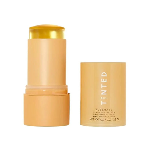 Live Tinted Hueguard Invisible Sunscreen Stick SPF 50: Waterproof, Sweatproof, Body and Face Sunscreen Stick, Roll On Suns...
