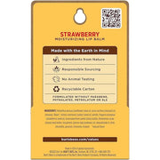 Burt's Bees Lip Balm - Strawberry, Lip Moisturizer With Responsibly Sourced Beeswax, Tint-Free, Natural Origin Conditionin...