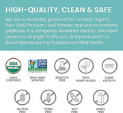 Himalaya Organic Psyllium Husk Powder, Daily Dietary Fiber Supplement, Regularity, Appetite Management, Certified Organic,...