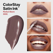Revlon ColorStay Satin Ink Liquid Lipstick, Longwear Rich Lip Colors, Formulated with Black Currant Seed Oil, 024 Perfect ...