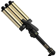 Hot Tools Pro Artist 24K Gold Digital 3 Barrel Hair Waver | Long Lasting Defined Waves (Jumbo Size) - Product Image