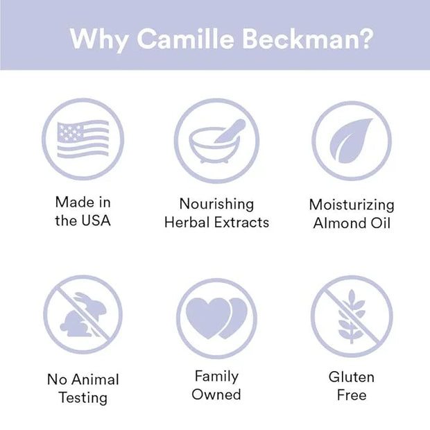Camille Beckman Classic Collection Travel Trios, English Lavender, Glycerine Hand Therapy 1.35 oz, Silky Body Cream 2 oz, ...