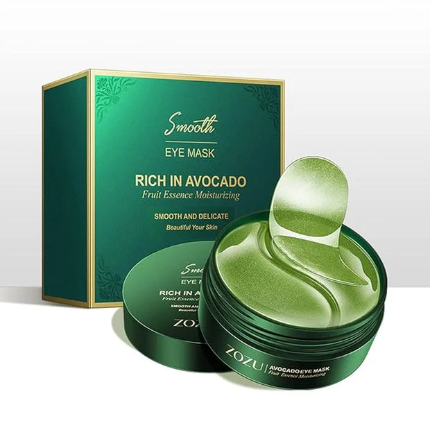 MOND'SUB Premium Under-Eye Mask with Collagen and Hyaluronic Acid for Dark Circles, Puffiness, and Eye Bags - Avocado Mois...