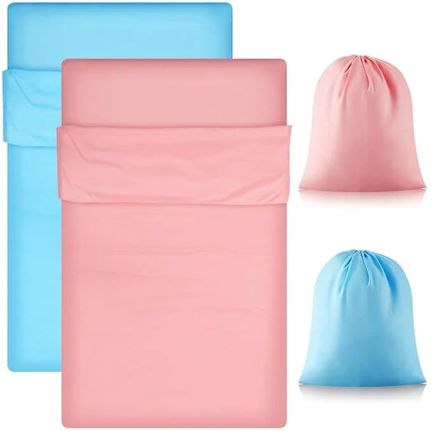 Irenare 2 Pcs Self Tanning Sleep Sack Self Tanning Sheets Protector Self Tan Sleep Bag Protect Sheets from Self Tanner Tra...