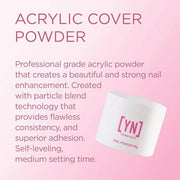 Young Nails Acrylic Powders, Cover - Created For a Flawless Consistency And Superior Adhesion - Cover Powder Begins To Set...