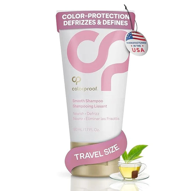 Colorproof Smooth Shampoo 1.7 Fl. Oz. Smoothing Travel Size Anti-Frizz Shampoo with with a Frizz-Fighting, Gentle, Cleansi...