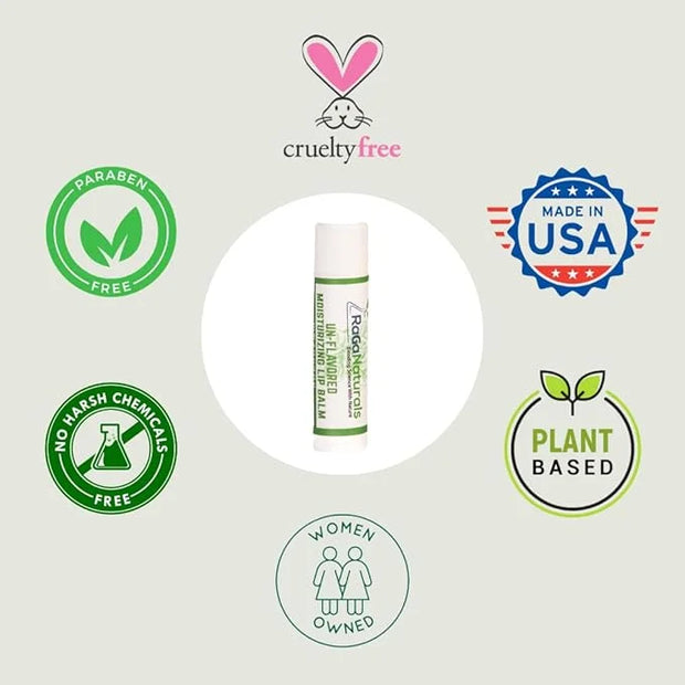 Unscented Lip Balm - 100% Natural Oil,