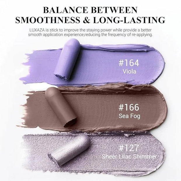 3PCS Eyeshadow Stick Sets,Pro Longwear Cream Eye Shadow Sticks Pencil Crayon,Eye Brightener Stick-Lilac Love - Product Image