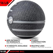 JFIT Medicine Exercise Ball with Dual Texture - Product Image