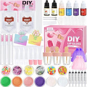 Lip Gloss Making Kit, Make Your Own Lip Gloss Kit, DIY Lip Gloss Making Supplies, Moisturizing Glitter Lip Kit Lipgloss Ma...