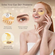 Under Eye Patches (24K Gold, 60PCS) - Under Eye Mask for Puffy Eyes, Fine lines, Dark Circles and Puffiness, Collagen Skin...