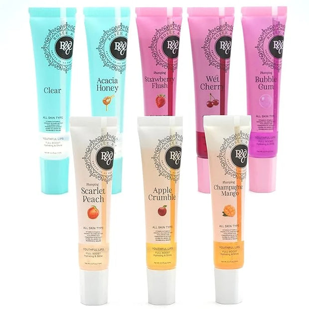 ROSÉE & CO Rosee Lip Gloss Vegan & Cruelty Free Treatment, Professional Make up, Long Lasting Glossy with Shea Butter, Moi...