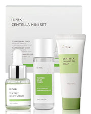 iUNIK Centella Mini Set Travel-Friendly Skincare Set Ultra calming and hydrating for sensitive skin - Tea Tree Relief Tone...