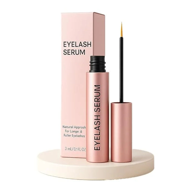 Natural Eyelash Growth Serum, Vegan and Cruelty-Free, Oil-Free Formula,3ml/0.1 fl oz - Product Image