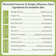 RaGaNaturals Natural Moisturizing Cream - Body & Face Moisturizer for Dry to Very Dry, Sensitive Skin - Unscented Body Cre...